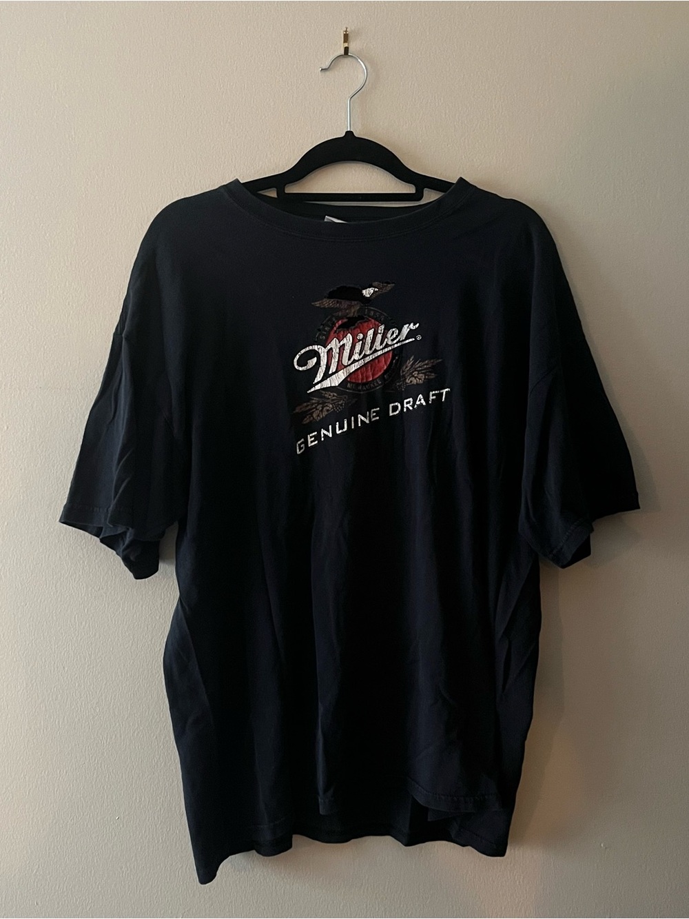 Black Graphic Harley Davidson/ Miller Genuine Draft T-Shirt